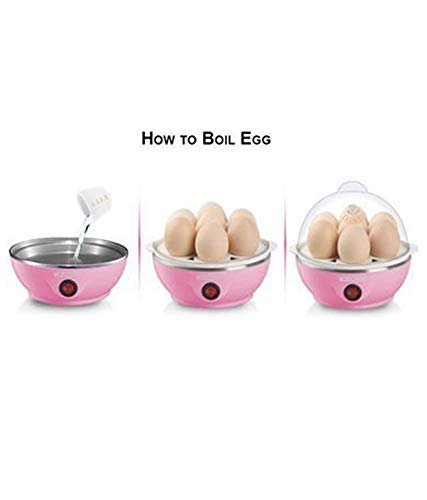 Egg Boiler Electric Automatic Off 7 Egg Poacher For Steaming, Cooking, Boiling And Frying, (350 Watts,Multicolor) - CARTitCARTitCARTit