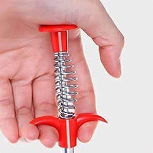 Stainless Steel Drain Pipe Cleaning Spring Stick, Hair Catching Pipe Cleaning Claw Wire, Sink Stick Sewer Sink Tub Dredge Remover, Spring Drain Basin Cleaner Tool (160 Cm) - CARTitCARTitCARTit
