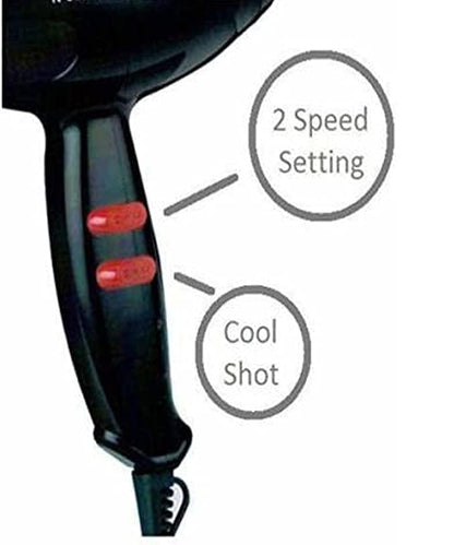Nova NV 6130 1800 Watts Professional Hair Dryer for Women Black - CARTitCARTitCARTit