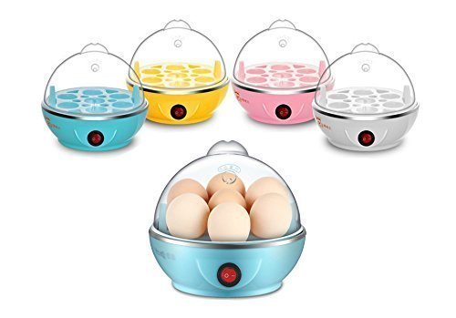 Egg Boiler Electric Automatic Off 7 Egg Poacher For Steaming, Cooking, Boiling And Frying, (350 Watts,Multicolor) - CARTitCARTitCARTit