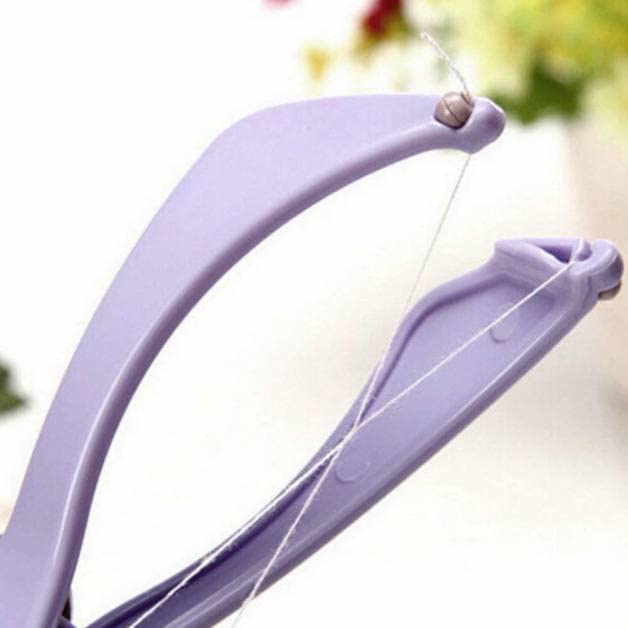 Eyebrow, Face & Body Hair Threading and Removal System – Tweezers & Threading Epilator Tool for Women (Purple) - CARTitCARTitCARTit