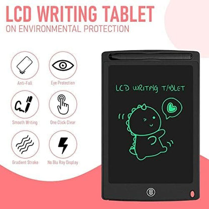 Re - Writable LCD Writing Pad with Screen 21.5cm (8.5 - inch) for Drawing, Playing, Handwriting Gifts for Kids & Adults, India's first notepad to save and share your child's first creatives via Ruffpad app on your Smartphone(Black) - CARTitCARTitCARTit