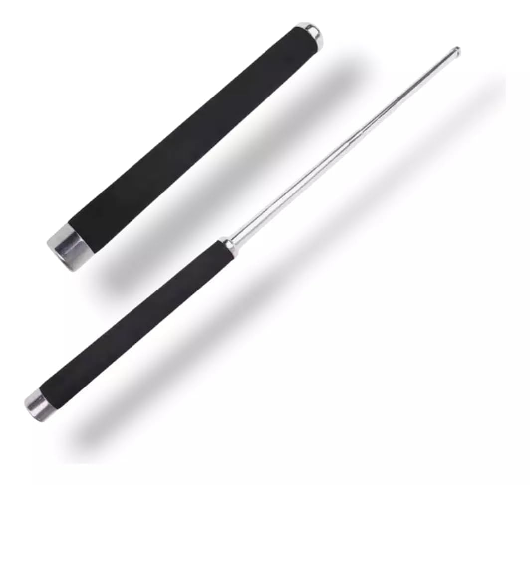 Stainless Steel Self - Defense Foldable Pointer & Safety Hiking Stick | Compact, Extendable Wand with Comfortable Grip & Nylon Bag | Ideal for Car, Office, Indoor & Outdoor Use - CARTitCARTitCARTit