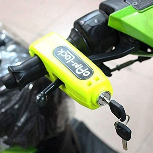 Stainless Steel Matt Finish Heavy Duty Bike Brake Keypad Lock Locking System By Holding Handle Bar With Brake Lever - For All Bikes And Scooters - CARTitCARTitCARTit