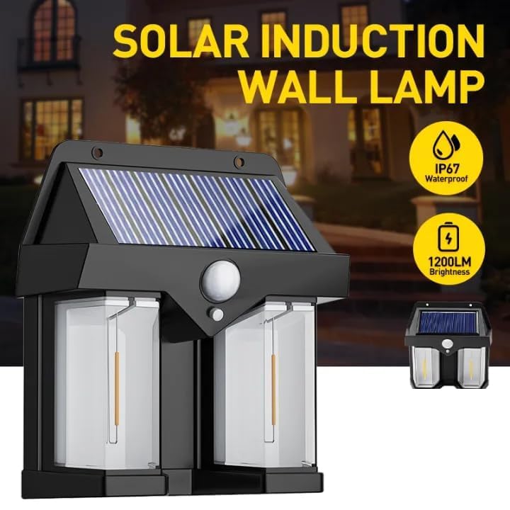THE DIFFERENCE CL - 228 Solar Sensor Light Human Body Induction Light Operated Outdoor Wall Lamps Home Decorative Wall Lamp Lights Solar Garden Lights - CARTitCARTitCARTit
