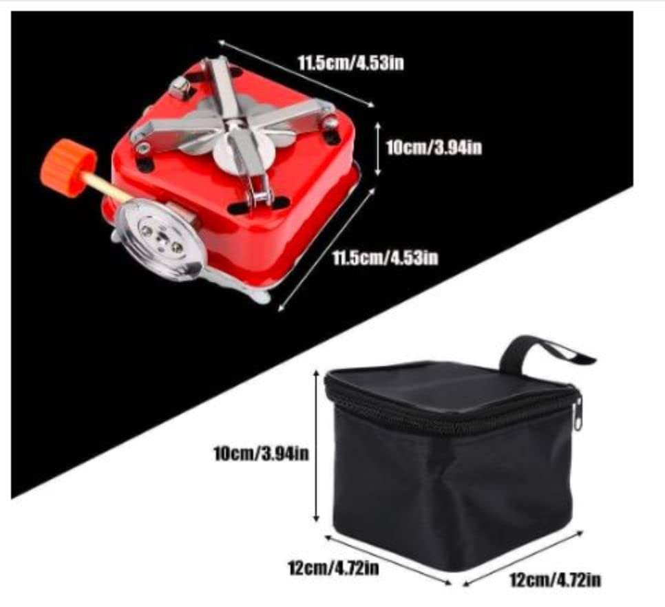 Portable Gas Stove, Camping Gas Stove, Butane Gas Stove, Small Gas Stove for Travelling, Mini Stove with Folding Furnace and Stainless Steel Body with Storage Bag for Hiking and Picnic - CARTitCARTitCARTit