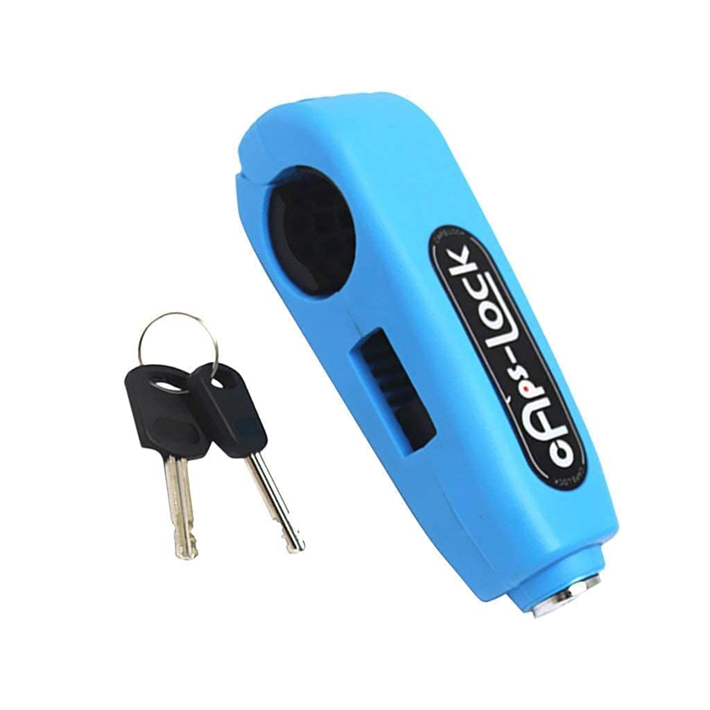 Stainless Steel Matt Finish Heavy Duty Bike Brake Keypad Lock Locking System By Holding Handle Bar With Brake Lever - For All Bikes And Scooters - CARTitCARTitCARTit