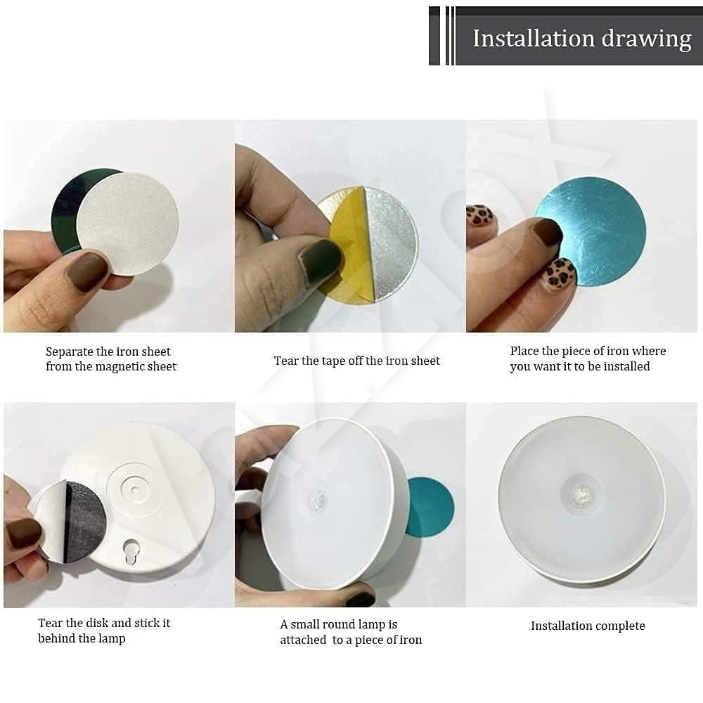 Motion Sensor Light, Battery Powered LED Sensor Light for Home with On/Auto/Off Switch, Cordless Magnet Wall Light for Stairs, Cold(1 Pack) - Plastic;Acrylonitrile Butadiene Styrene - CARTitCARTitCARTit