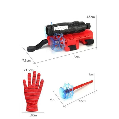 Spider Web Shooters Toy for Kids – Hero Launcher Wrist Toy Set | Fun & Educational | Sticky Wall Soft Bomb for Cosplay & Interactive Play | Birthday Gift (Pack of 1, Red) - CARTitCARTitCARTit