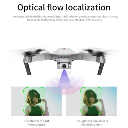 E88 Drone with 1080P Camera – Dual Battery | One - Key Takeoff/Landing, Altitude Hold, Obstacle Avoidance, 360° Flip, Aerial Photography Drone - CARTitCARTitCARTit