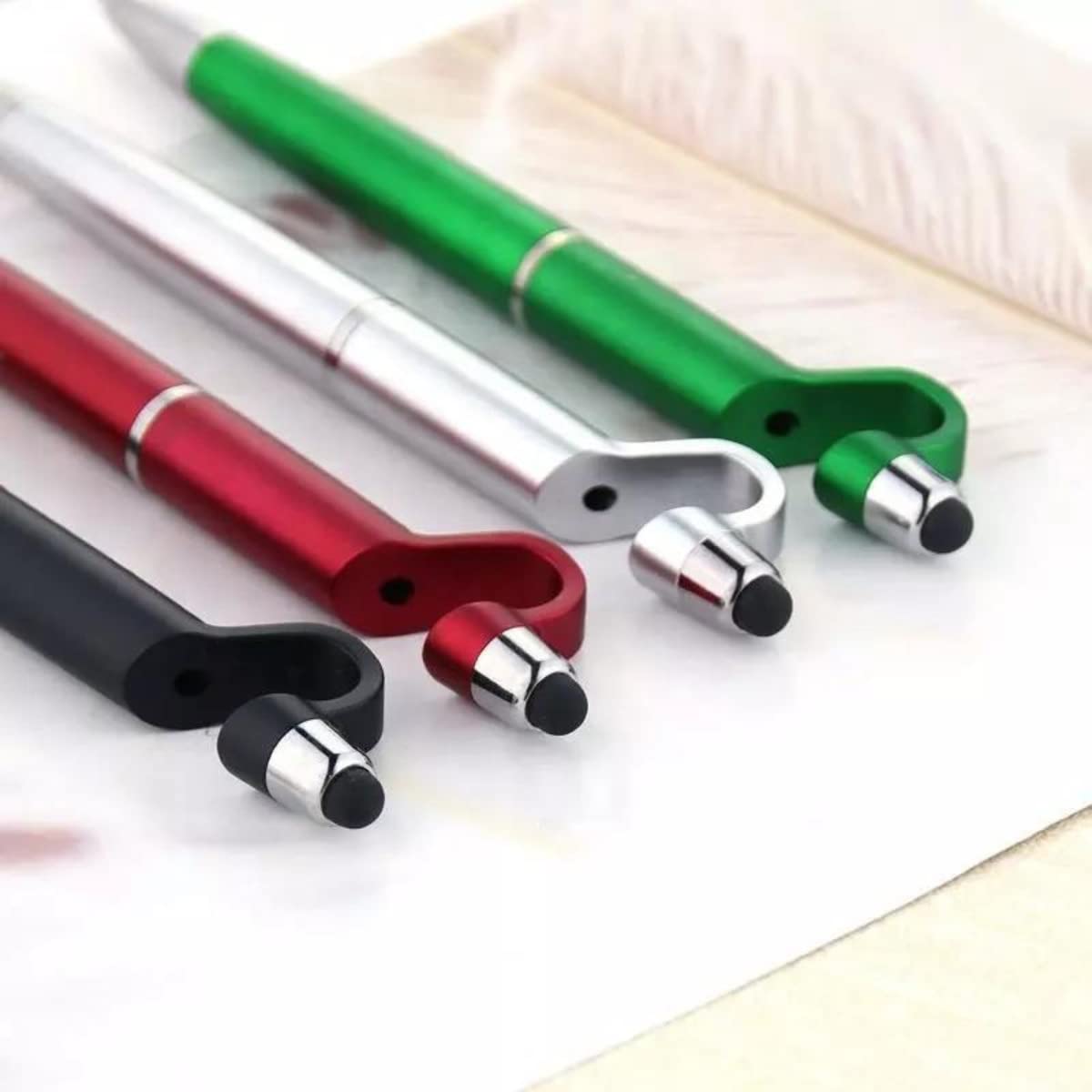 3 in 1 Ballpoint Pen with Mobile Stand Holder, Writing, Stylus for Touchscreen Mobile Phones and Tablets Birthday Return Gifts - CARTitCARTitCARTit