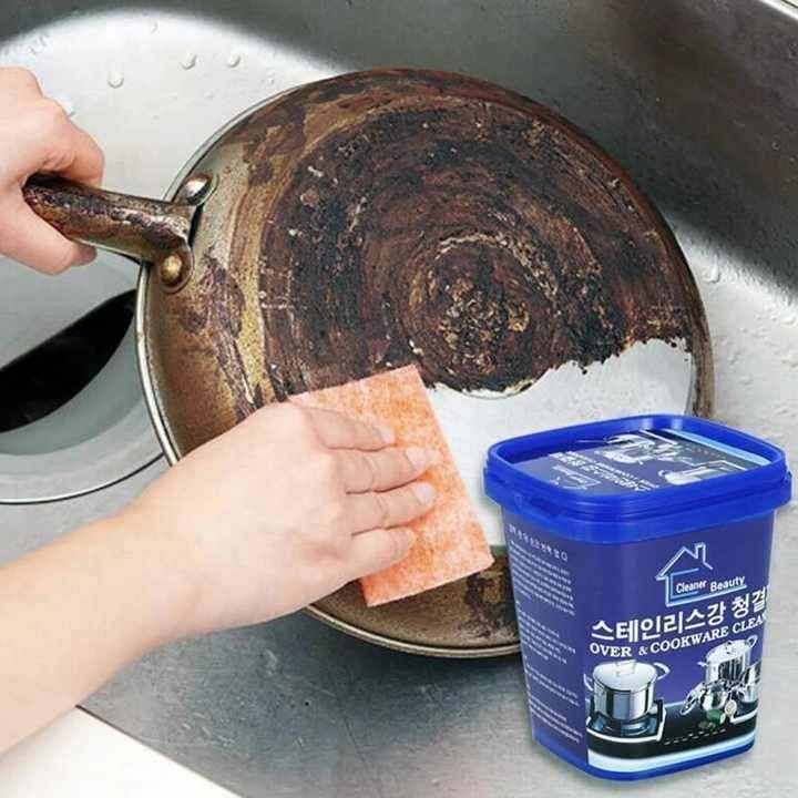 Oven & Cookware Cleaner Powder | Stainless Steel Cleaning Paste Remove Stains from Pots Pans Multi - Purpose Cleaner - CARTitCARTitCARTit
