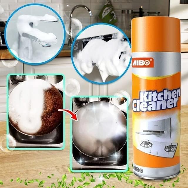 Kitchen Cleaner Spray Oil & Grease Stain Remover Stove & Chimney Cleaner Spray Non - Flammable Nontoxic Magic Degreaser Spray for Kitchen Gas Stove Cleaning (Kitchen Cleaner Spray 500 ml) - CARTitCARTitCARTit
