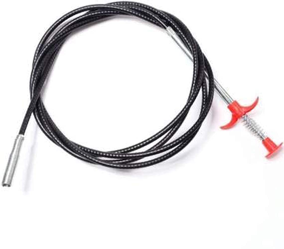 Stainless Steel Drain Pipe Cleaning Spring Stick, Hair Catching Pipe Cleaning Claw Wire, Sink Stick Sewer Sink Tub Dredge Remover, Spring Drain Basin Cleaner Tool (160 Cm) - CARTitCARTitCARTit