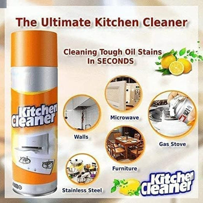 Kitchen Cleaner Spray Oil & Grease Stain Remover Stove & Chimney Cleaner Spray Non - Flammable Nontoxic Magic Degreaser Spray for Kitchen Gas Stove Cleaning (Kitchen Cleaner Spray 500 ml) - CARTitCARTitCARTit