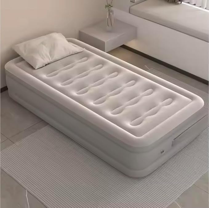 Airefina Elevated Twin Air Mattress with Built - in Pump – 18" Inflatable Bed for Guests, Fast Inflation, Comfortable & Supportive Sleeping Surface - CARTitCARTitCARTit
