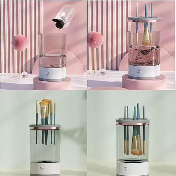Your E - store Electric Makeup Brush Cleaning Machine – Automatic Makeup Brush Cleaner and Dryer for Quick Deep Cleaning – Portable Easy to Use and Suitable for All Brush Sizes - CARTitCARTitCARTit