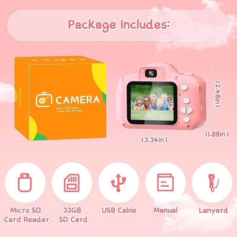 Digital Camera for Kids – Ages 4 - 14 | HD Photo & Video | Rose Pink - CARTitCARTitCARTit
