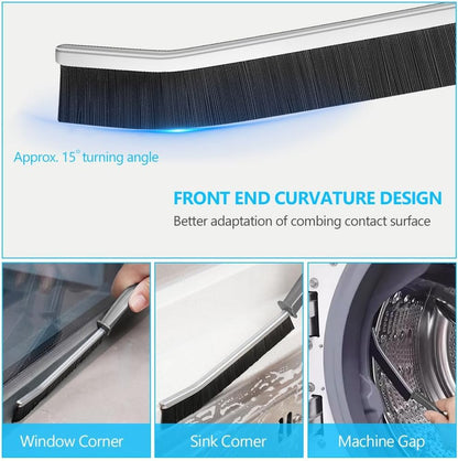 Hard Bristle Crevice Cleaning Brush - Cleaning Tools for Household Use, Multifunctional Gap Cleaning Supplies for Kitchen, Bathroom, Toilet, Window, Vehicle, Faucets, Grout, Home, Plastic - CARTitCARTitCARTit