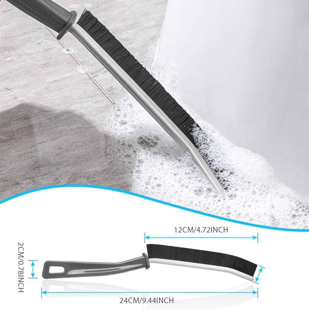 Hard Bristle Crevice Cleaning Brush - Cleaning Tools for Household Use, Multifunctional Gap Cleaning Supplies for Kitchen, Bathroom, Toilet, Window, Vehicle, Faucets, Grout, Home, Plastic - CARTitCARTitCARTit