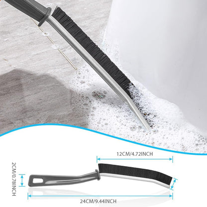 Hard Bristle Crevice Cleaning Brush - Cleaning Tools for Household Use, Multifunctional Gap Cleaning Supplies for Kitchen, Bathroom, Toilet, Window, Vehicle, Faucets, Grout, Home, Plastic - CARTitCARTitCARTit