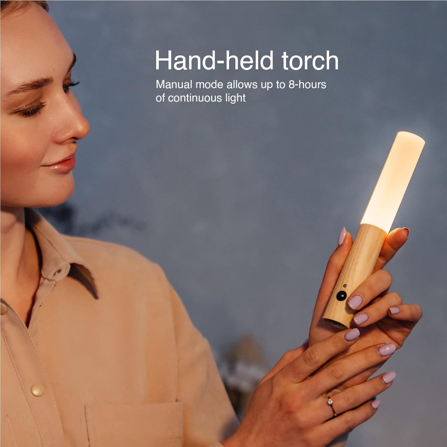 Motion Sensor Night Lights Magnet Body Sensor Hallway, Rechargeable Led Light Portable Stairway, Wooden Wall Sconce Battery Powered Cabinet Lights... - CARTitCARTitCARTit