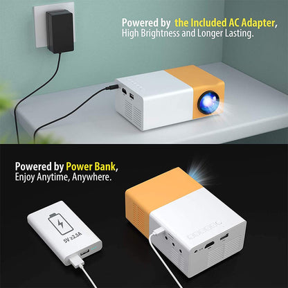 Pro Mini Projector – Portable HD Theater for Home, Kids & Travel - CARTitCARTitCARTit