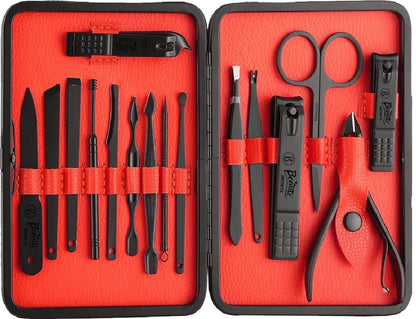 Beauté Secrets Manicure Set Nail Clippers, Stainless Steel Face Scissors Grooming Kit with Peeling Knife, Nail Cleaning Knife, Acne needle, Blackhead Tool... - CARTitCARTitCARTit