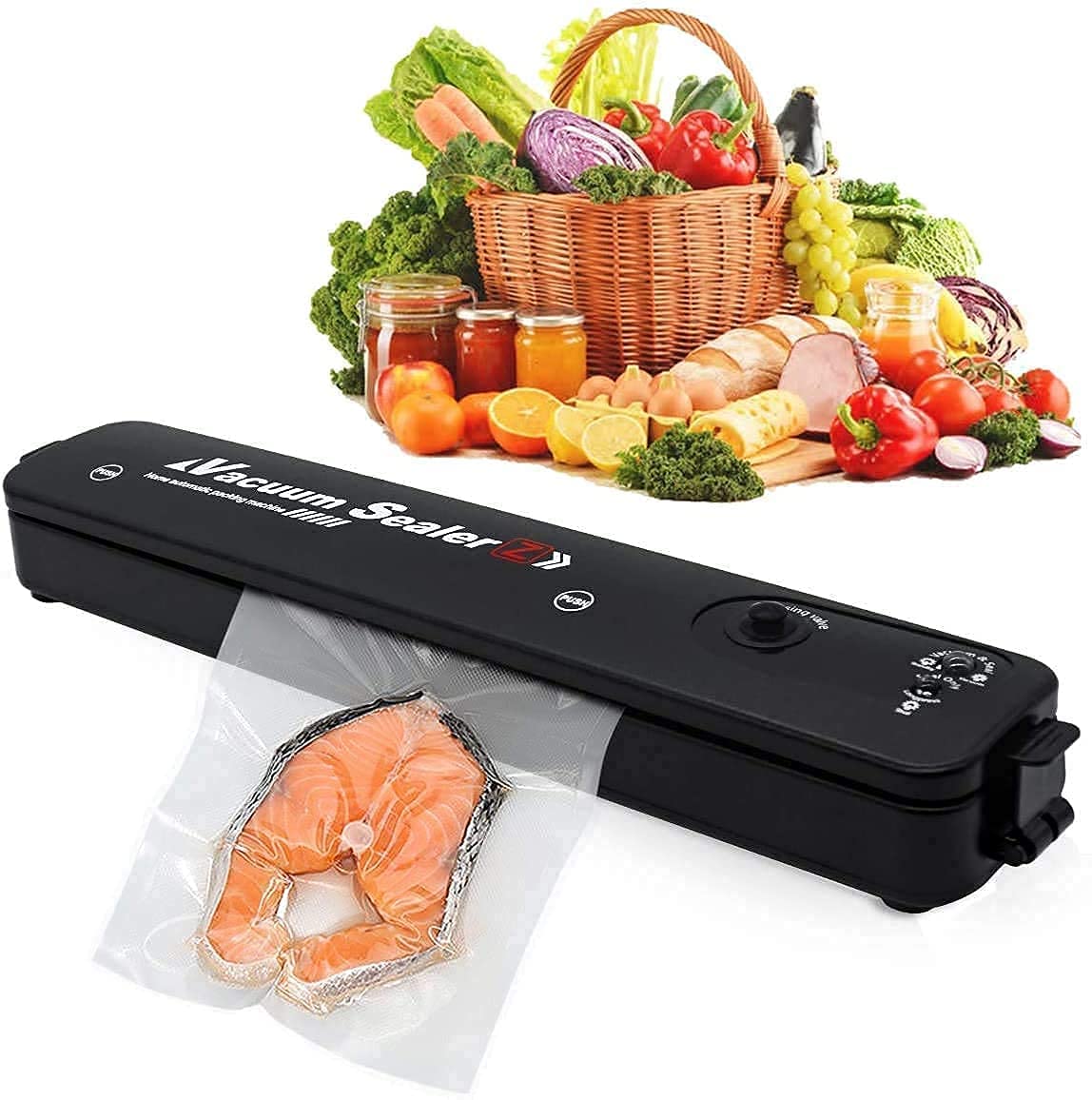 Mini Plastic Bag Sealing Machine Portable Automatic Vacuum Sealer Machine, Vacuum Packing Machine, Handheld Packet Sealer for Food, Snack, Chip, Fresh Storage (Multicolor) (1) - CARTitCARTitCARTit