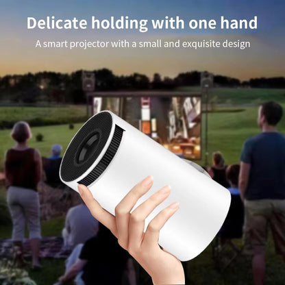 Mini Projector with WiFi 6 & Bluetooth | 4K 1080P Support | Built - in Apps | 180° Rotatable | Auto Keystone Correction | Portable LED Video Projector (White) - CARTitCARTitCARTit