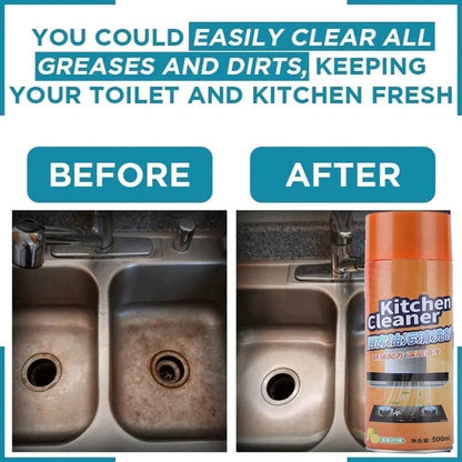 Kitchen Cleaner Spray Oil & Grease Stain Remover Stove & Chimney Cleaner Spray Non - Flammable Nontoxic Magic Degreaser Spray for Kitchen Gas Stove Cleaning (Kitchen Cleaner Spray 500 ml) - CARTitCARTitCARTit