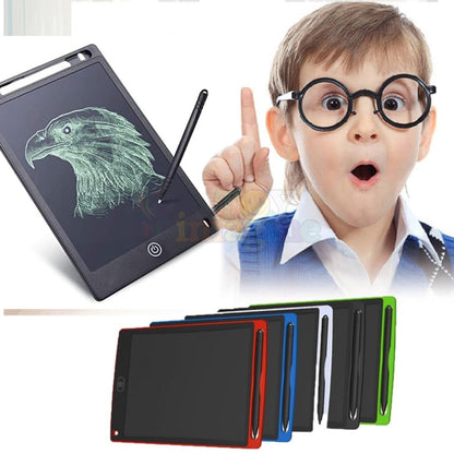 Re - Writable LCD Writing Pad with Screen 21.5cm (8.5 - inch) for Drawing, Playing, Handwriting Gifts for Kids & Adults, India's first notepad to save and share your child's first creatives via Ruffpad app on your Smartphone(Black) - CARTitCARTitCARTit