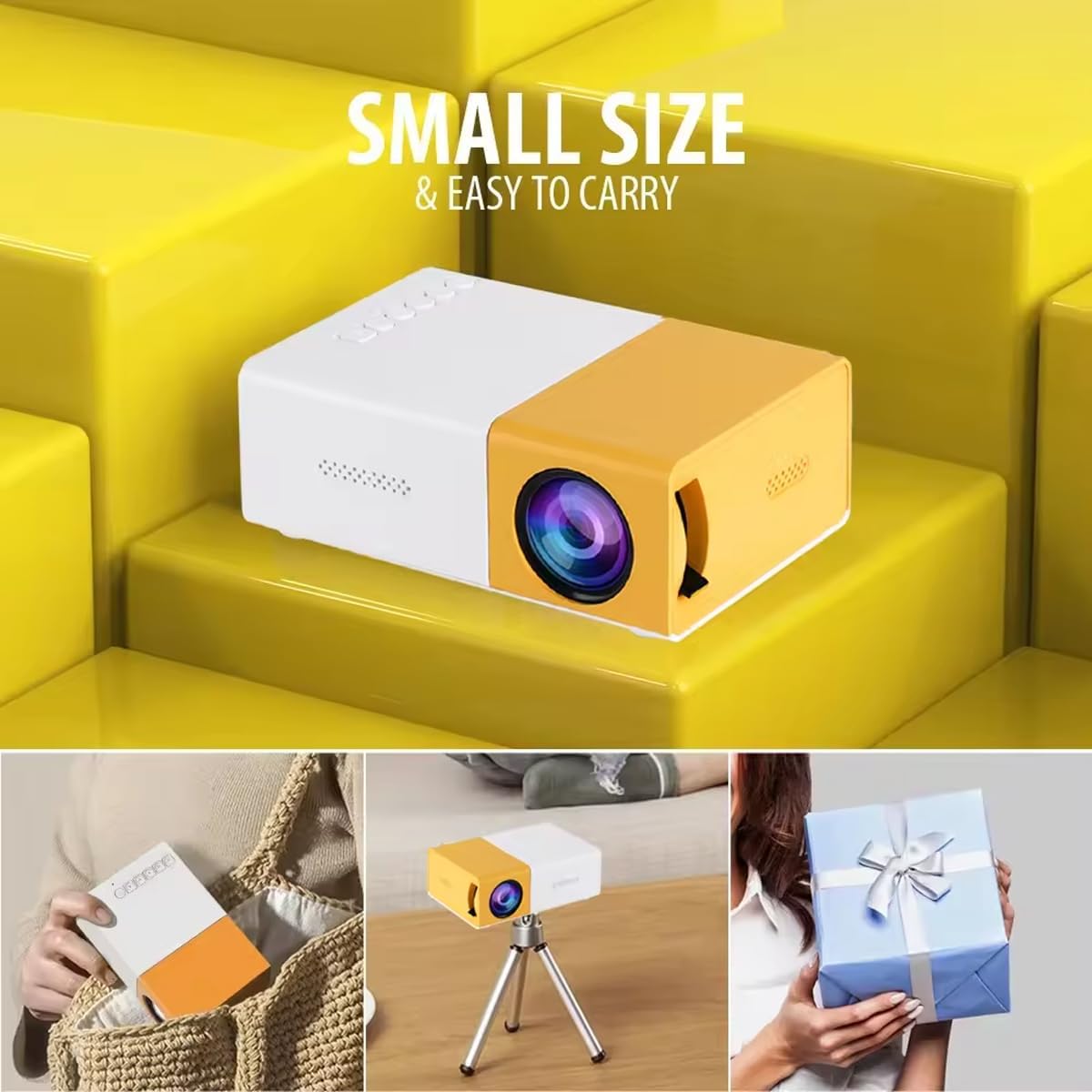 Pro Mini Projector – Portable HD Theater for Home, Kids & Travel - CARTitCARTitCARTit