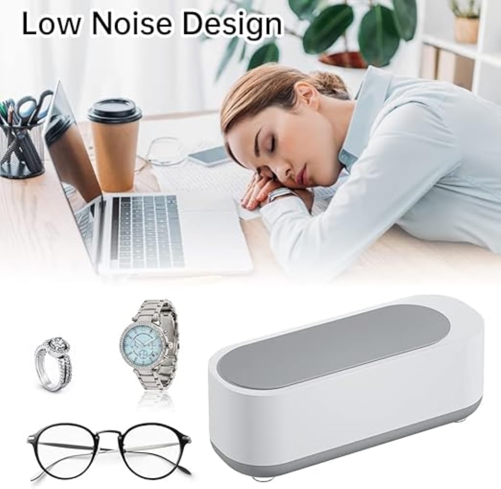 Ultra Sonic Jewelry & Glasses Cleaner – Professional 360° Ultrasonic Cleaning Machine with Low Noise, USB Powered, Portable for Rings, Earrings, Watches, Eyewear & More - CARTitCARTitCARTit