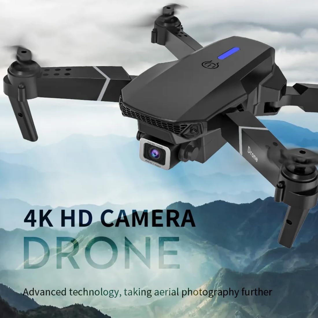 E88 Drone with 1080P Camera – Dual Battery | One - Key Takeoff/Landing, Altitude Hold, Obstacle Avoidance, 360° Flip, Aerial Photography Drone - CARTitCARTitCARTit