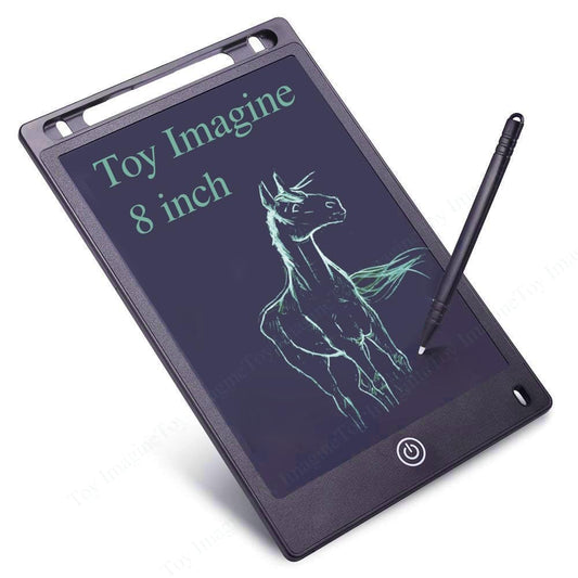 Re - Writable LCD Writing Pad with Screen 21.5cm (8.5 - inch) for Drawing, Playing, Handwriting Gifts for Kids & Adults, India's first notepad to save and share your child's first creatives via Ruffpad app on your Smartphone(Black) - CARTitCARTitCARTit