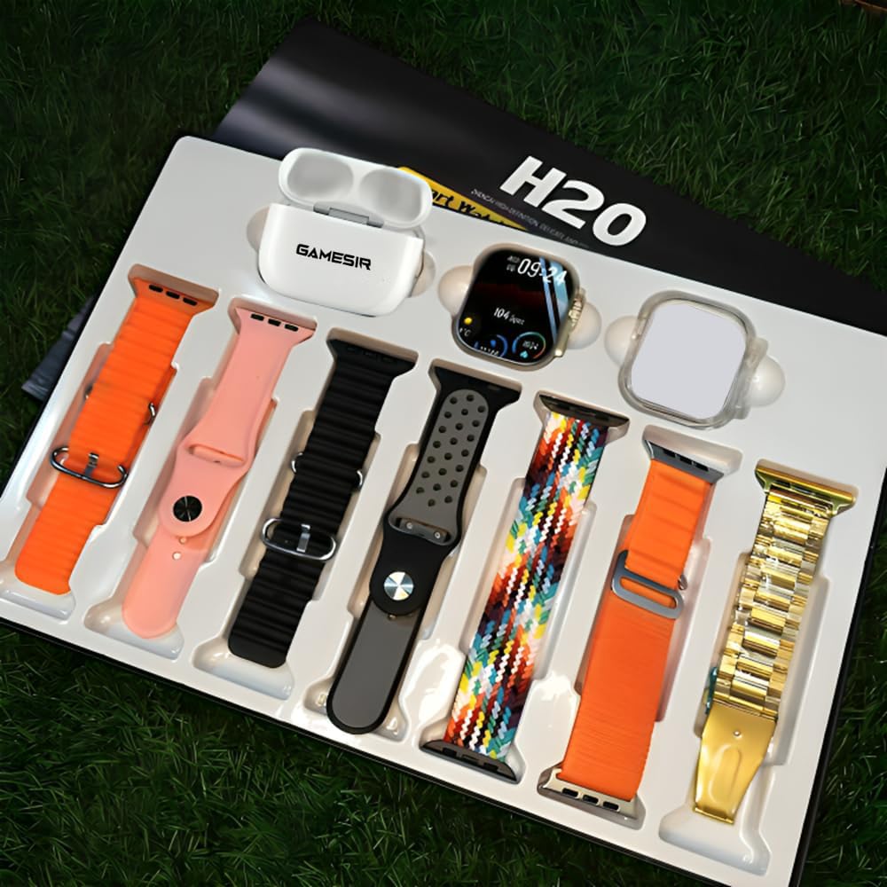 Watch 8 Ultra 7 in 1 - 49 MM BT Calling Sports Mode Fitness 7 Belt for Men & Women Smartwatch - CARTitCARTitCARTit