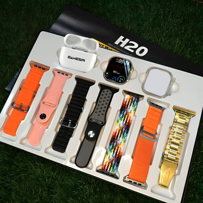 Watch 8 Ultra 7 in 1 - 49 MM BT Calling Sports Mode Fitness 7 Belt for Men & Women Smartwatch - CARTitCARTitCARTit