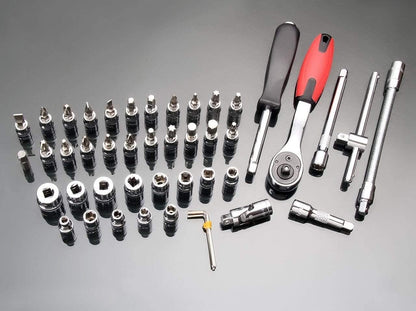 46 - in - 1 Multi - Purpose Hand Tool Kit With Screwdriver and 1/4 inch Drive Socket Set, Wrench Set, Precision Socket Set for Bike and Car Maintenance - CARTitCARTitCARTit