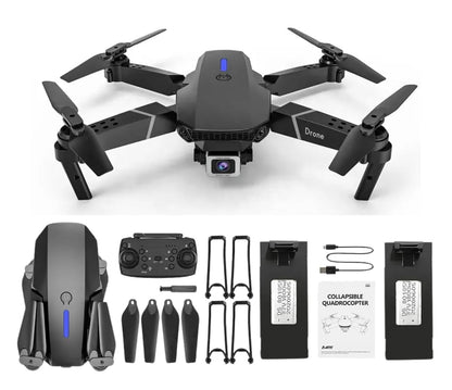 E88 Drone with 1080P Camera – Dual Battery | One - Key Takeoff/Landing, Altitude Hold, Obstacle Avoidance, 360° Flip, Aerial Photography Drone - CARTitCARTitCARTit