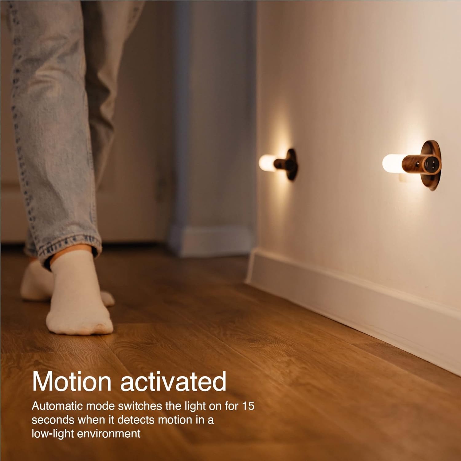 Motion Sensor Night Lights Magnet Body Sensor Hallway, Rechargeable Led Light Portable Stairway, Wooden Wall Sconce Battery Powered Cabinet Lights... - CARTitCARTitCARTit