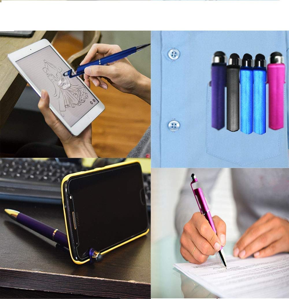3 in 1 Ballpoint Pen with Mobile Stand Holder, Writing, Stylus for Touchscreen Mobile Phones and Tablets Birthday Return Gifts - CARTitCARTitCARTit
