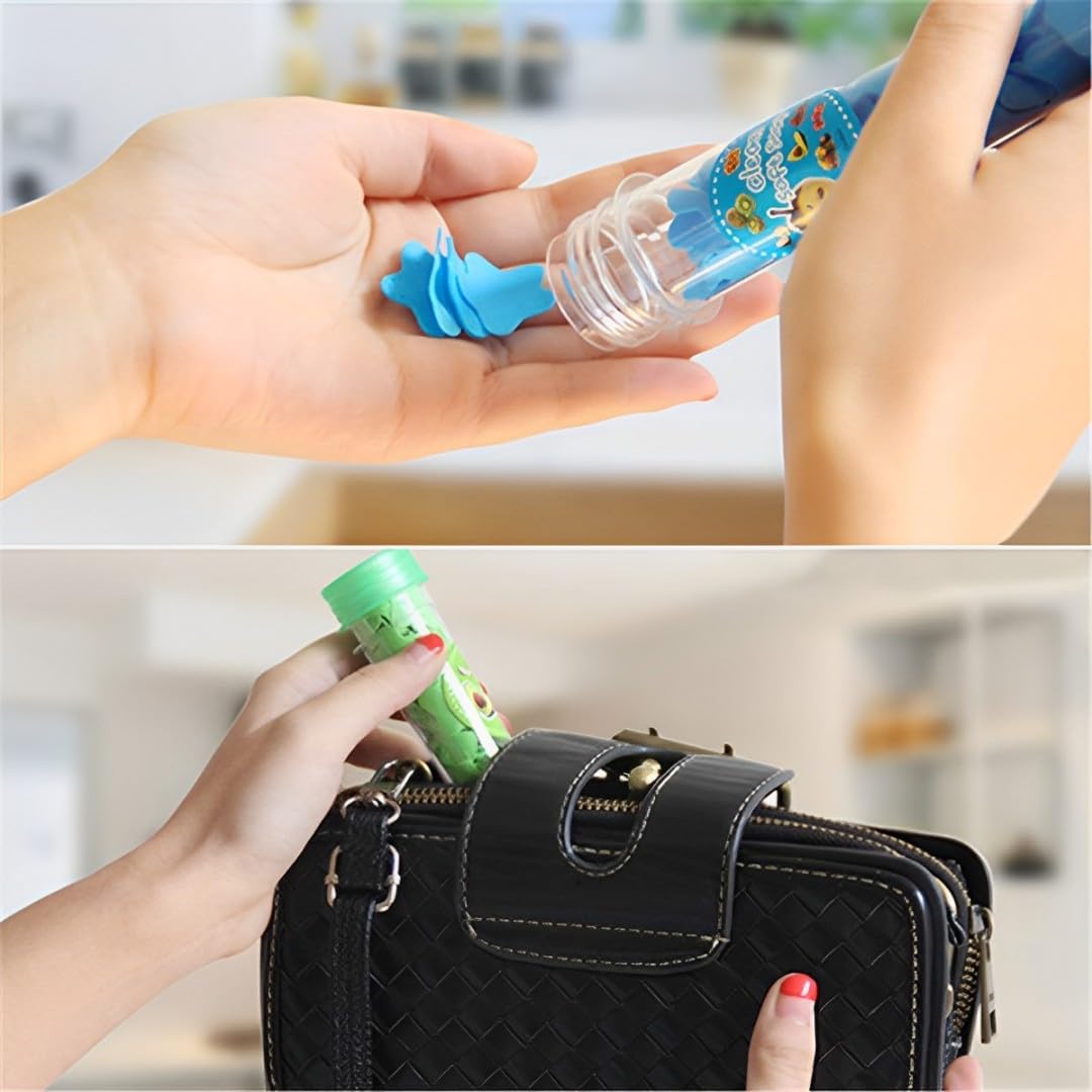 Upgraded Paper Soap | 24 Pcs | Disposable Mini Soap Paper | Flower Design Tube Shape Bottle Paper Soap For Travel | Portable Flower Tube Petals | Paper Soap For Travelling (Flower Soap, Pack of 24) - CARTitCARTitCARTit