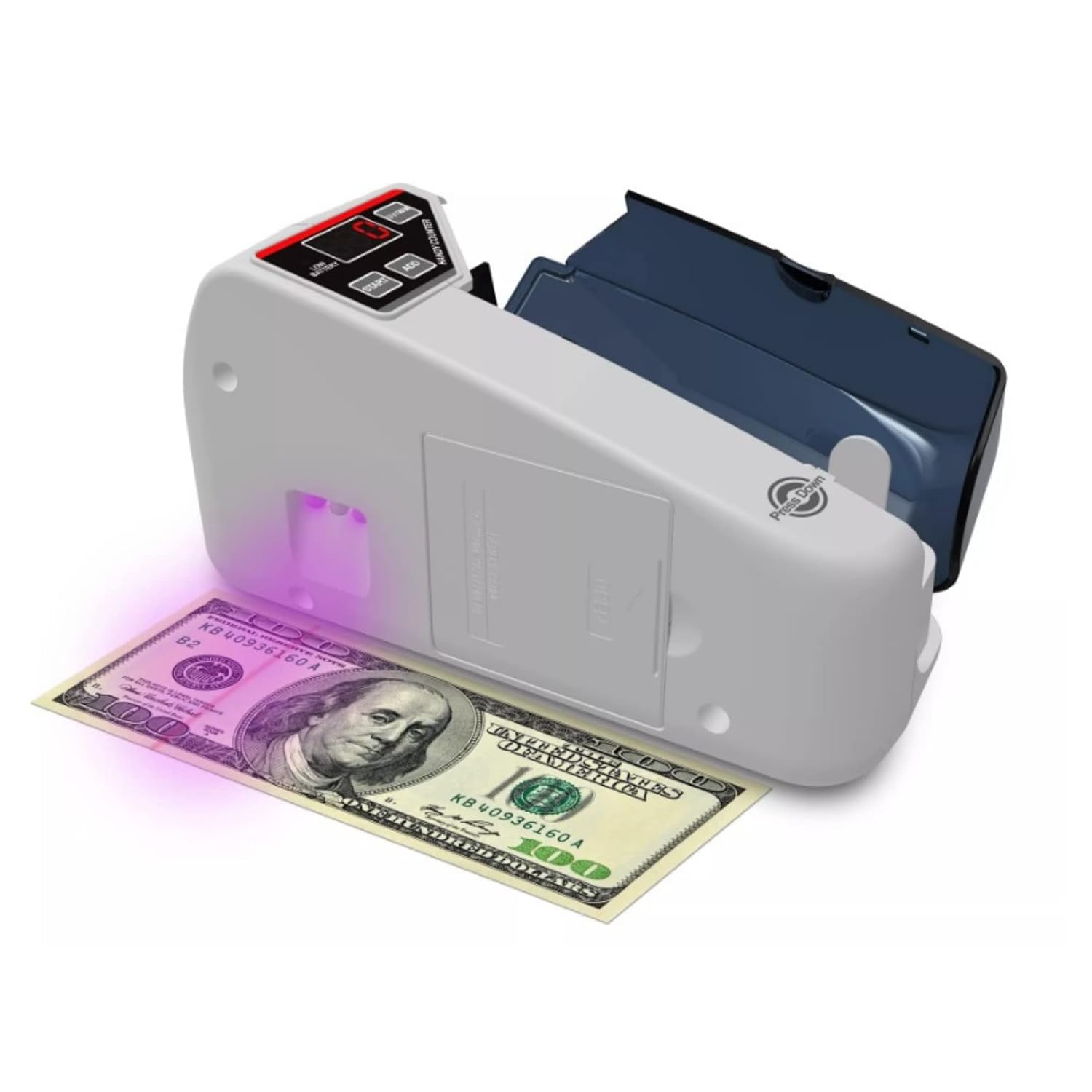 Portable LED Display Mini Note Counting Machine for Home, Office, Business | Indian Currency/Cash Counting Machine | WM Function |Auto - shutoff | White - CARTitCARTitCARTit