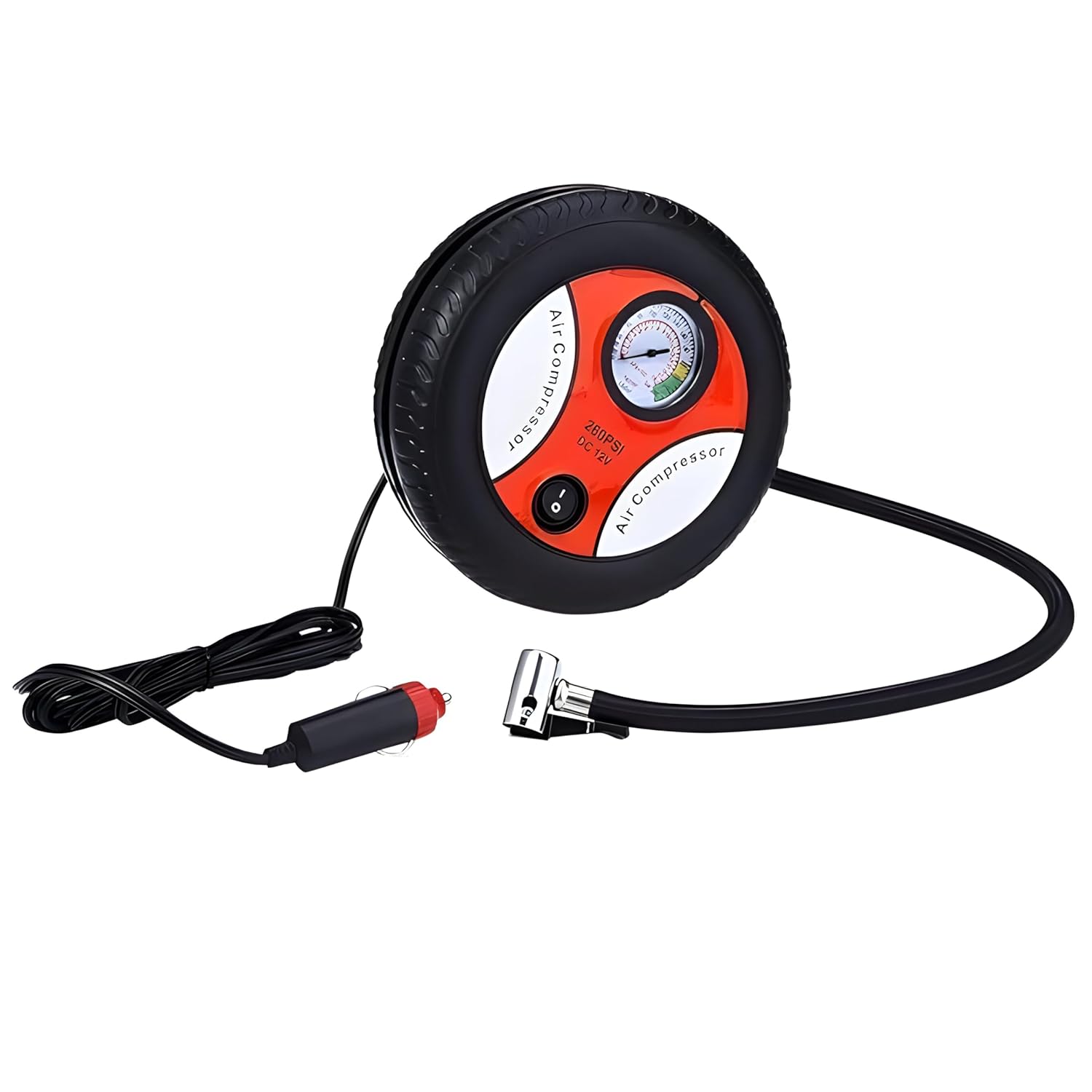 Portable Tire Air Compressor – Heavy - Duty Car Tire Inflator with Digital Display, Compact Electric Air Pump for Vehicle Tires, High - Power Automotive Tire Pressure Inflator - CARTitCARTitCARTit