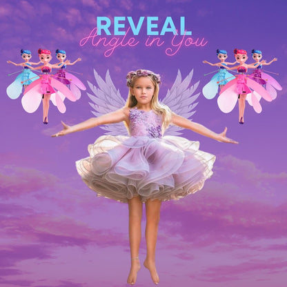 Magical Flying Fairy Doll with Hand Sensor Control – USB Rechargeable Sky Dancers Princess Toy for Girls & Boys – Glitter Rainbow Flying Doll (Random Color) - CARTitCARTitCARTit