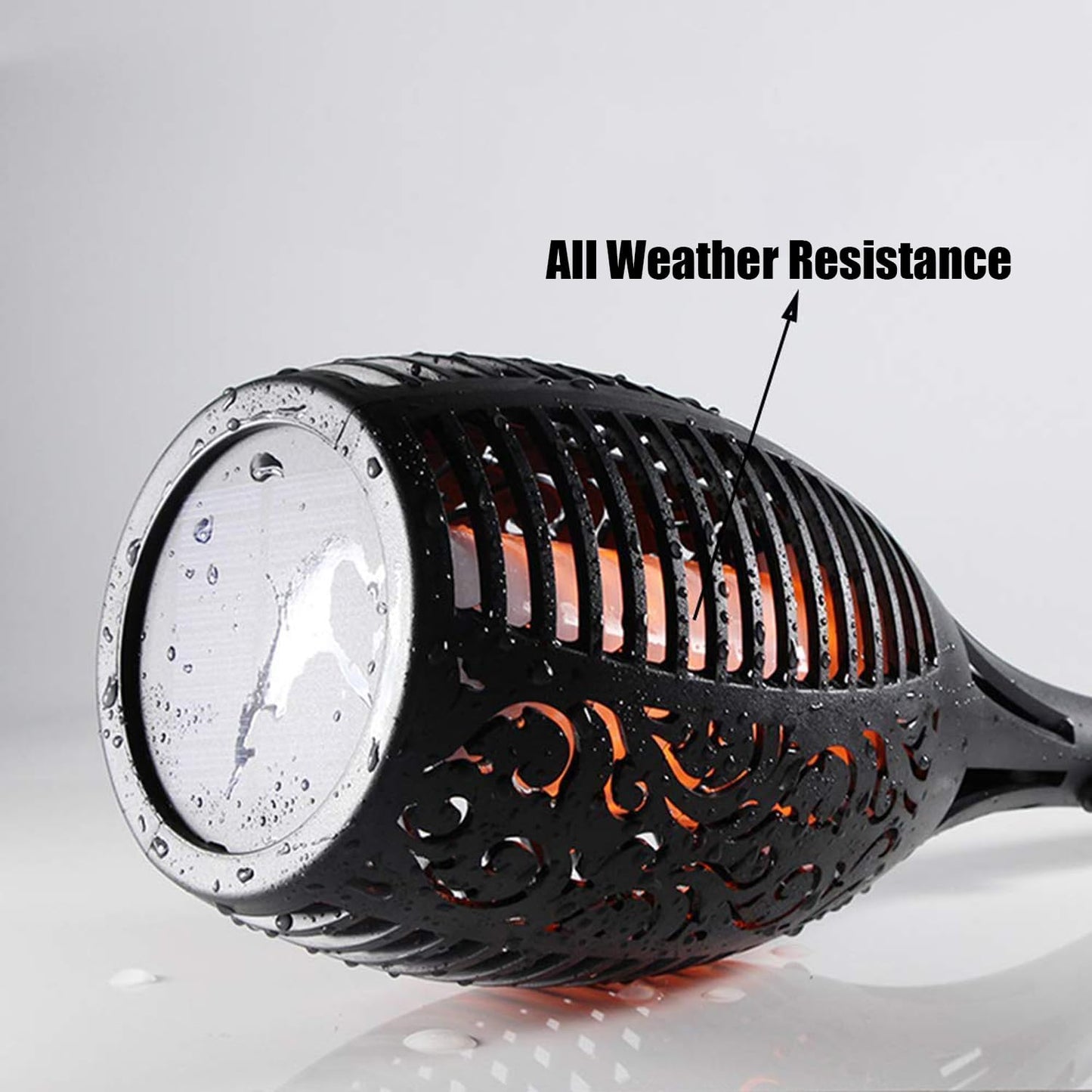 Solar LED Flickering Flame Torch – Waterproof Outdoor Lighting with Auto On/Off | Warm Yellow Decorative Lights for Garden, Gate, Pathway, Balcony, Backyard - CARTitCARTitCARTit