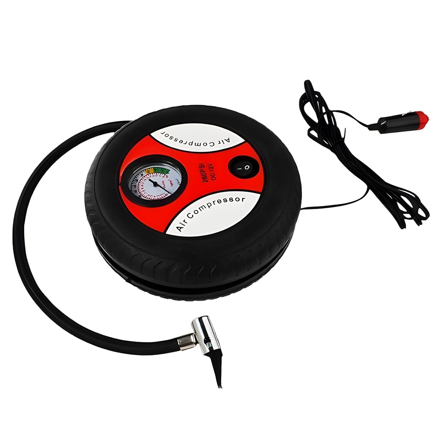 Portable Tire Air Compressor – Heavy - Duty Car Tire Inflator with Digital Display, Compact Electric Air Pump for Vehicle Tires, High - Power Automotive Tire Pressure Inflator - CARTitCARTitCARTit