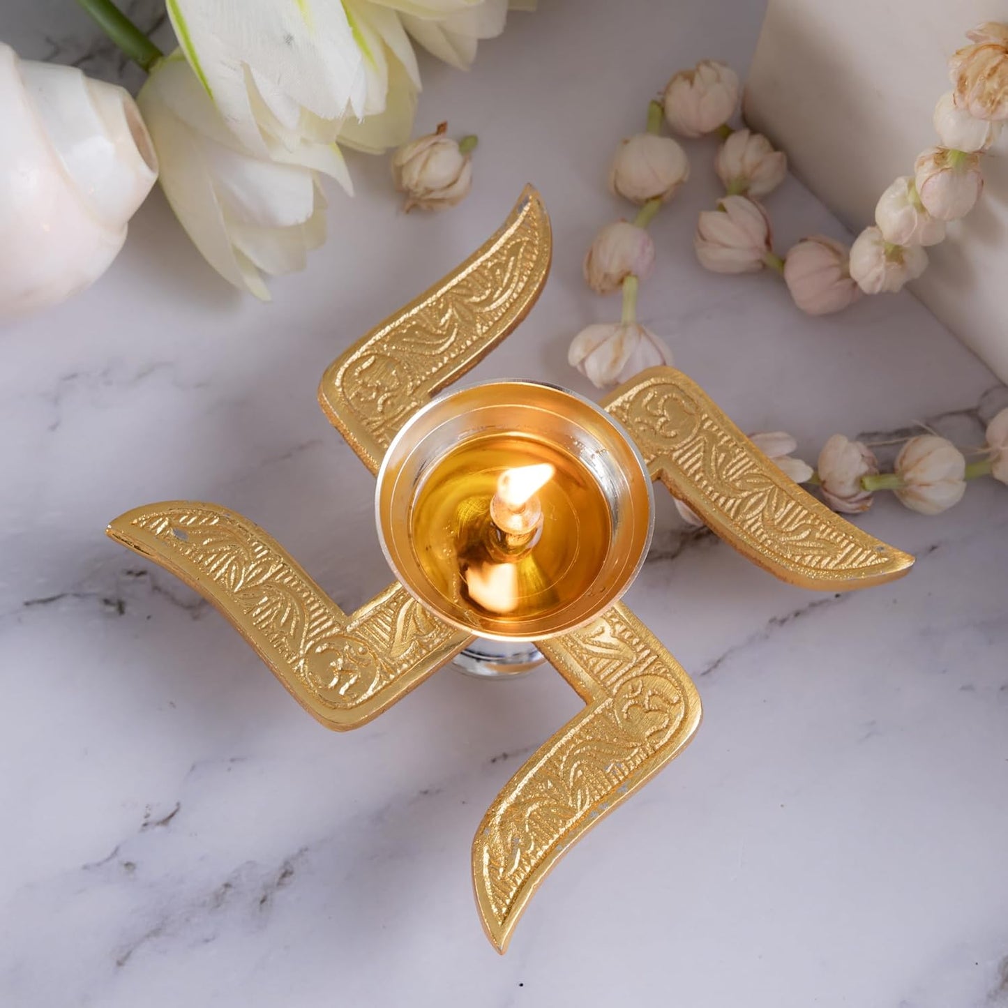 Diya for Puja | Pack of 1 | Diwali Pooja Decoration | Akhand Diya | Corporate and Wedding Gift - CARTitCARTitCARTit