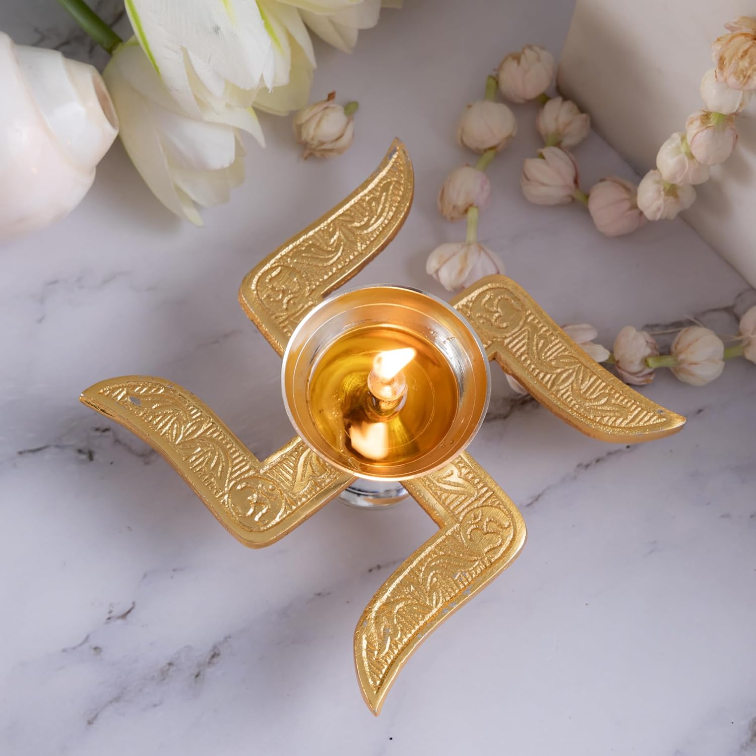 Diya for Puja | Pack of 1 | Diwali Pooja Decoration | Akhand Diya | Corporate and Wedding Gift - CARTitCARTitCARTit